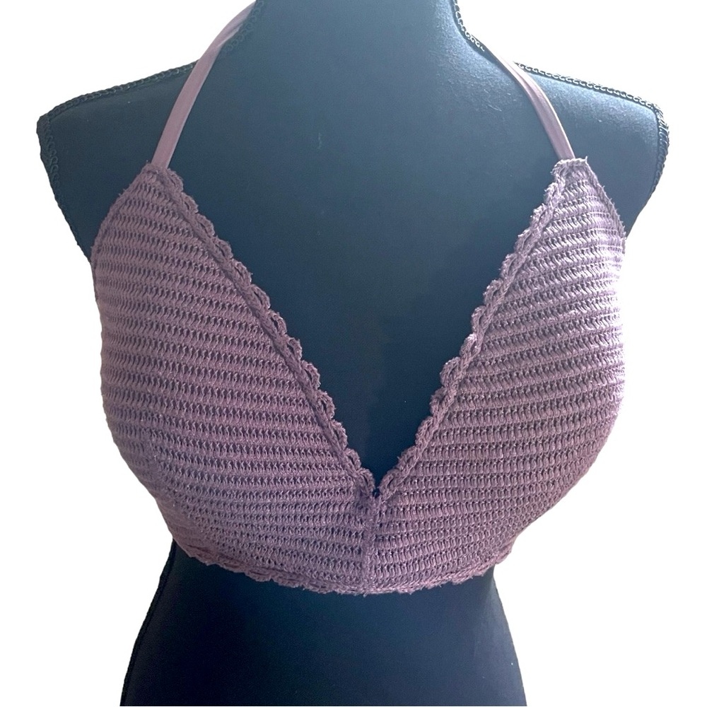 Boho Bikini Set - Lavender- Medium- Bra & Bottom